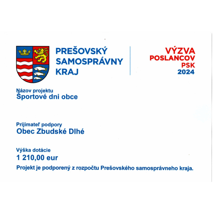 Plagát PSK - Športový deň obce